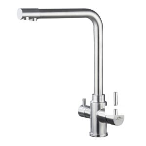 Grifo NORVIA 3 vías — agua de red y filtrada en un solo grifo